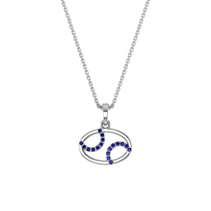 RKC Rose Gold Oval Shape Charming Pendant With Chain