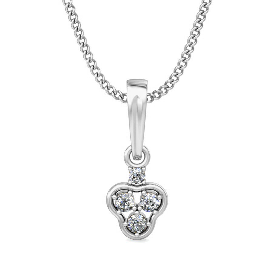 Mini regalo in argento sterling RKC 925, pendente in moissanite da 0,04 ct, placcato in oro giallo 14 carati, peso 2,5 g, altezza 13 mm