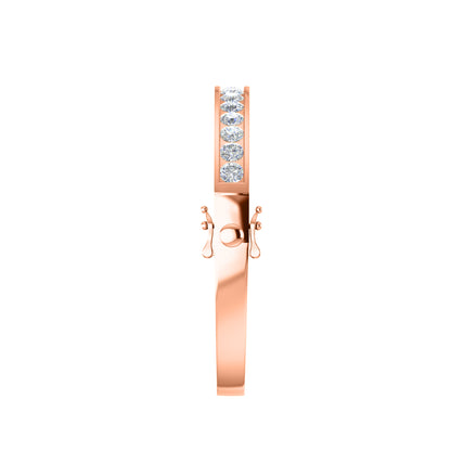 RKC Damen-Armreif aus 925er Sterlingsilber, 7,5 Karat, 14 Karat Gelbgold, Gewicht 20,00 GM, Höhe 55,00 mm