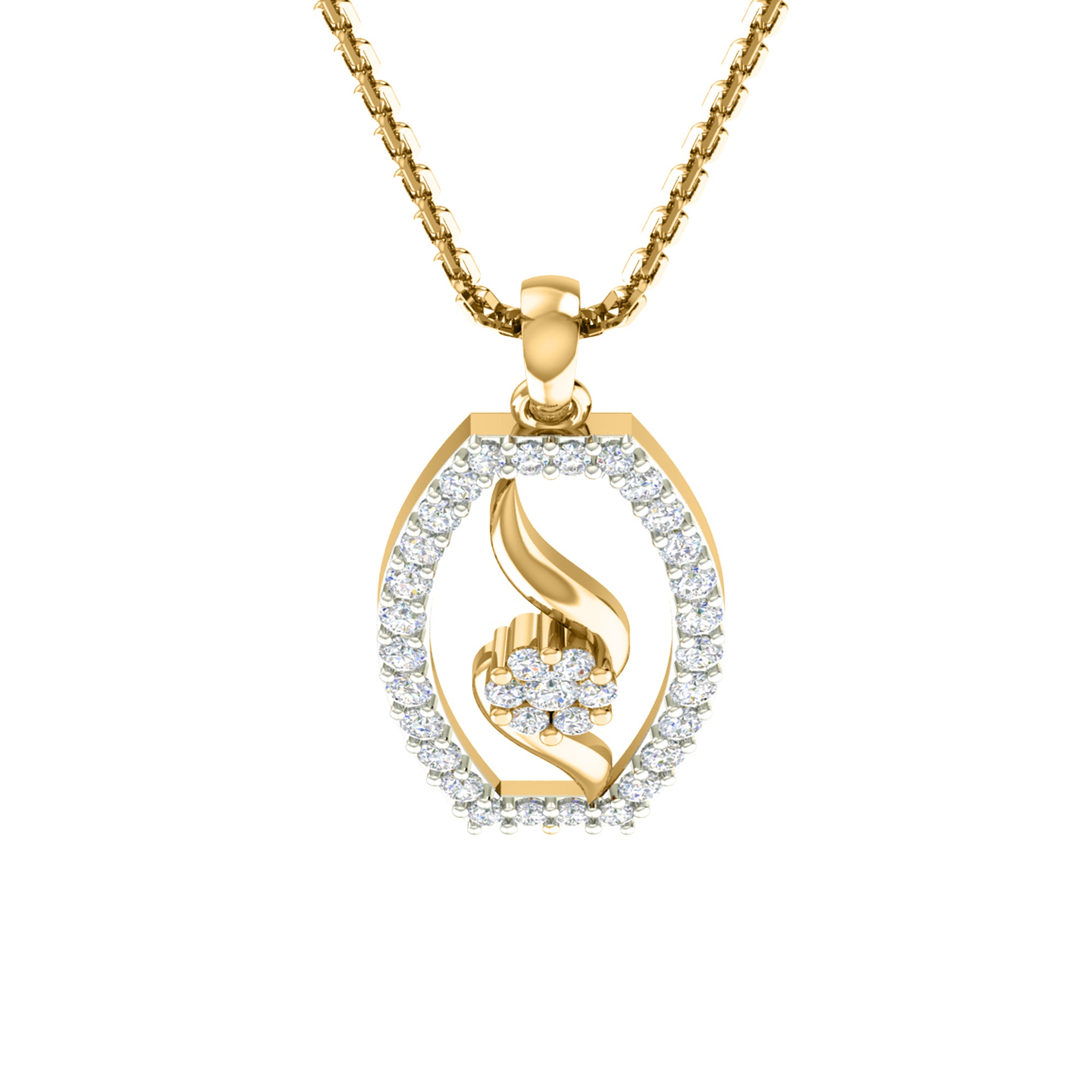 RKC 925 Silber Golden Gesamtgewicht 0,89 ct Moissanit Anhänger Gewicht 3,50 gm und Gewicht Ohrring 2,00 gm Set mit 14K Gelbgold plattiert