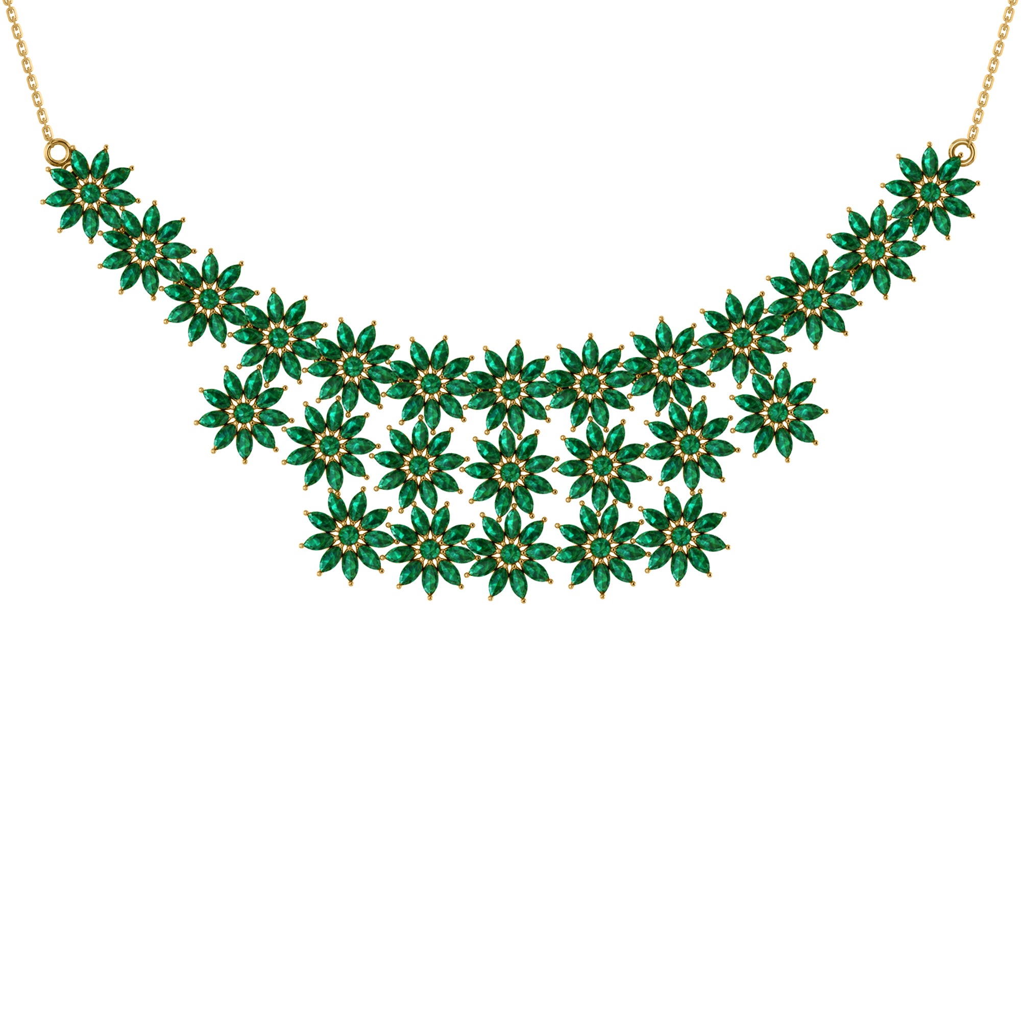 Collana affascinante con moissanite RKC 24,00 CT Argento 925 placcato oro rosa 14k Peso del prodotto 18,00 GM