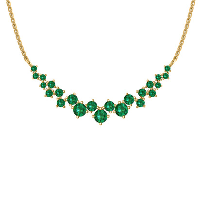 Collana affascinante con moissanite RKC da 10,35 CT Argento 925 placcato oro rosa 14k Peso del prodotto 4,80 GM
