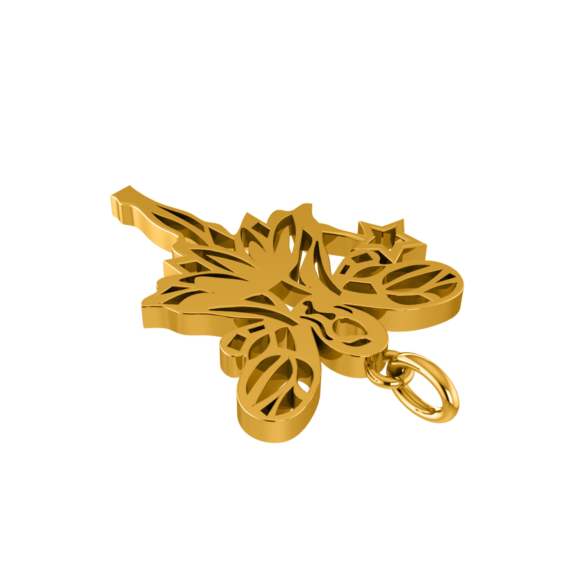 Ciondolo angelo RKC Gioielli in argento 925 placcato oro rosa 14 carati Peso 4,10 g Altezza 25,80 mm