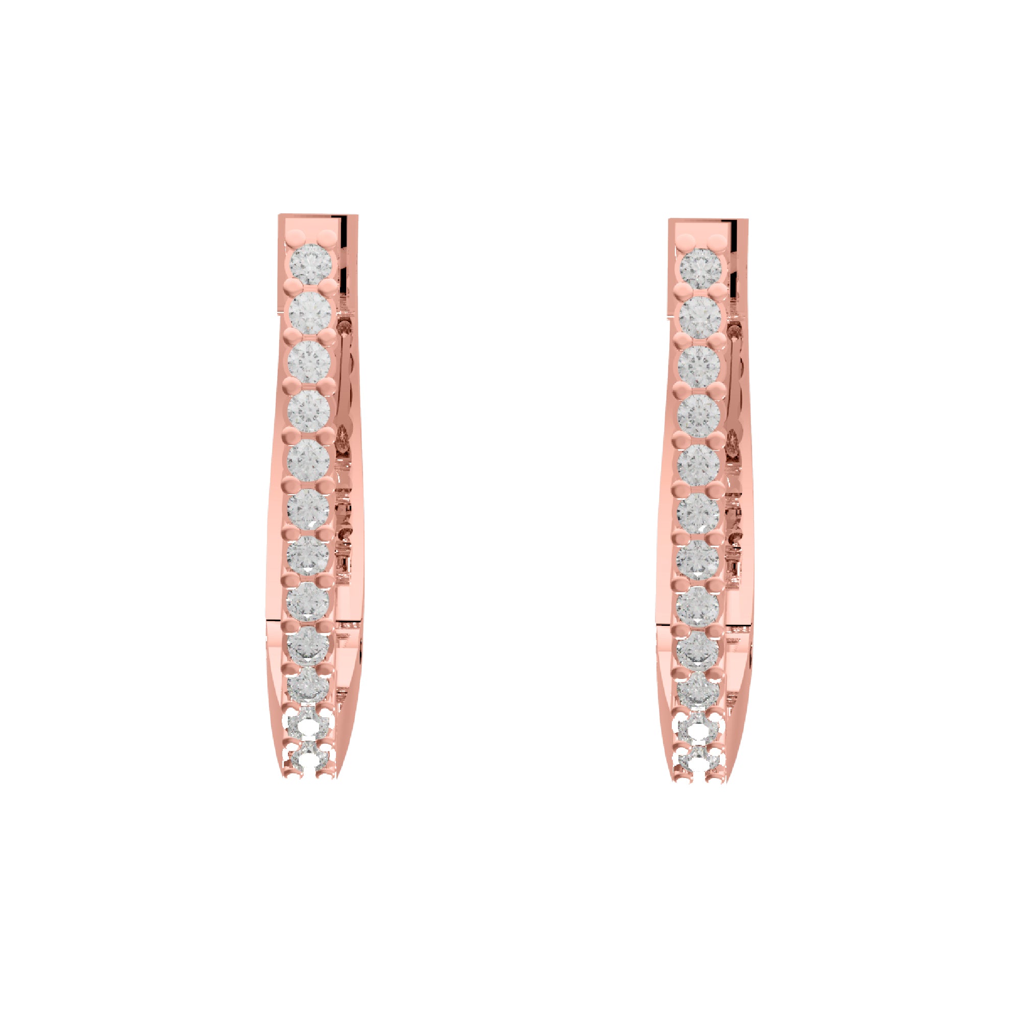 RKC 925 Sterling Silber minimalistischer Clip-on-Ohrring für Damen, 14 Karat Gelb über Produktgewicht 2,65 GM, Höhe 16,00 mm
