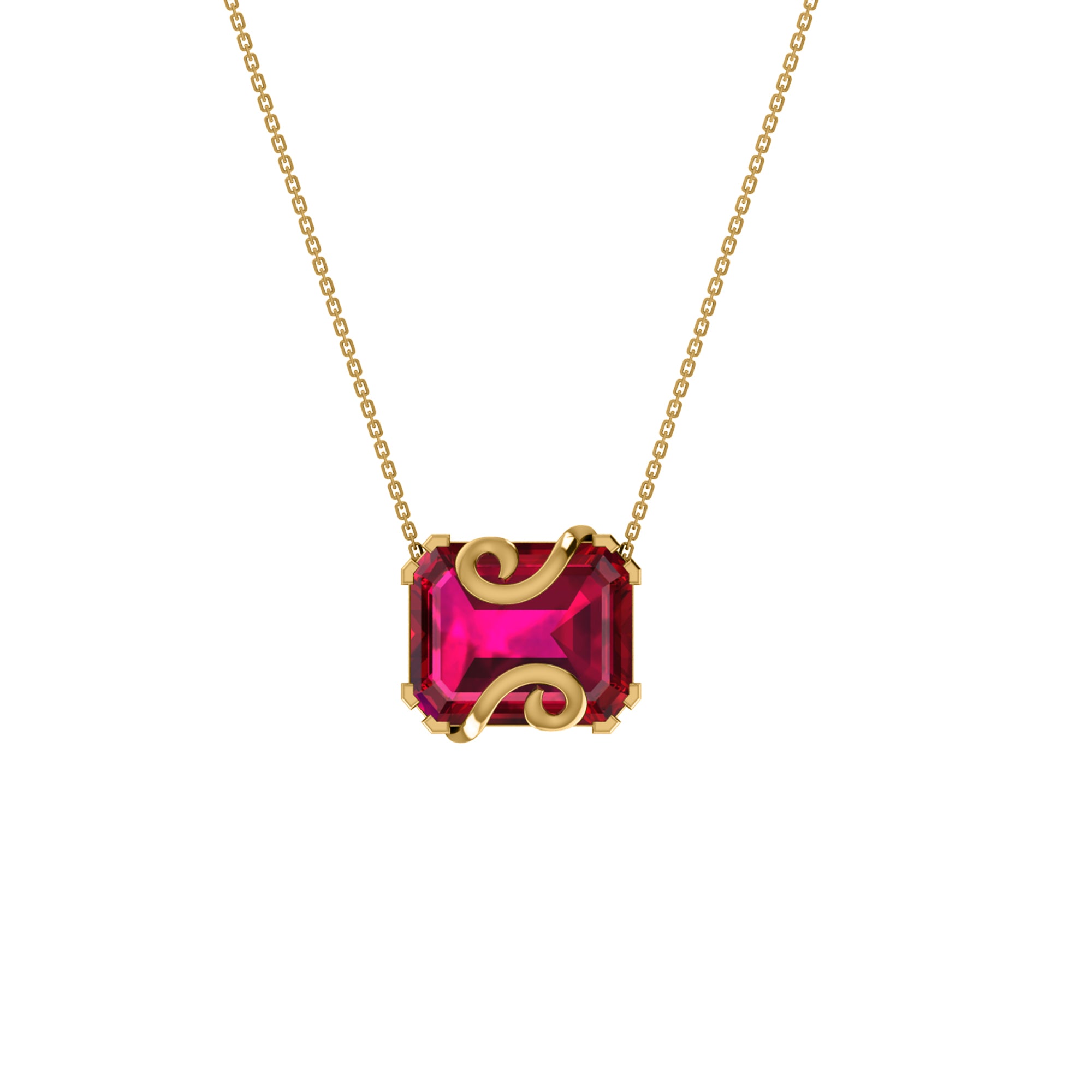 RKC 16 CT Solitär-Anhänger, 925er Silberschmuck, 14 Karat Roségold vergoldet, Gewicht 8,00 GM, Höhe 18,00 mm