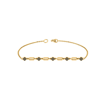RKC 925 Sterling Silber 0,3 CT Edelstein für Damenarmband, 14 Karat Roségold vergoldet, Gewicht 3,70 GM