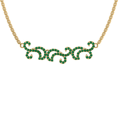 Collana affascinante con moissanite RKC 1.1 CT Argento 925 placcato oro rosa 14k Peso del prodotto 5,50 GM Altezza 11,00 MM