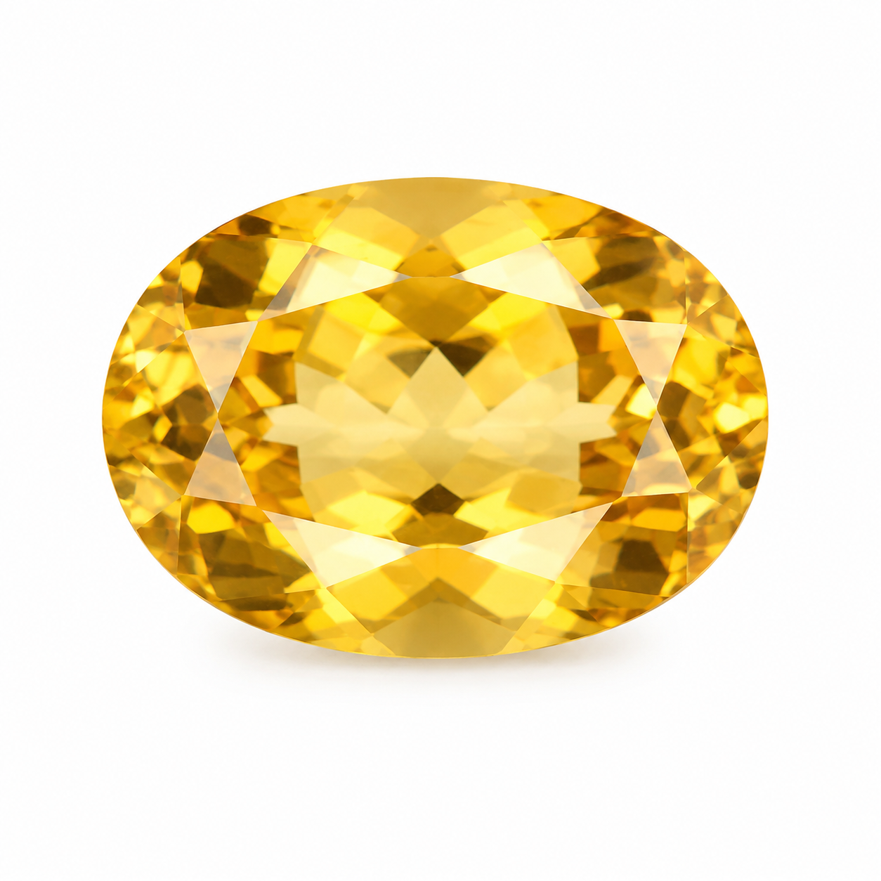 Yellow Citrine Oval Cut Loose Gemstone, Jewelry Making (7x5 MM)