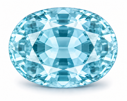 Oval Cut Aquamarine Gemstone Lot 4 Pcs