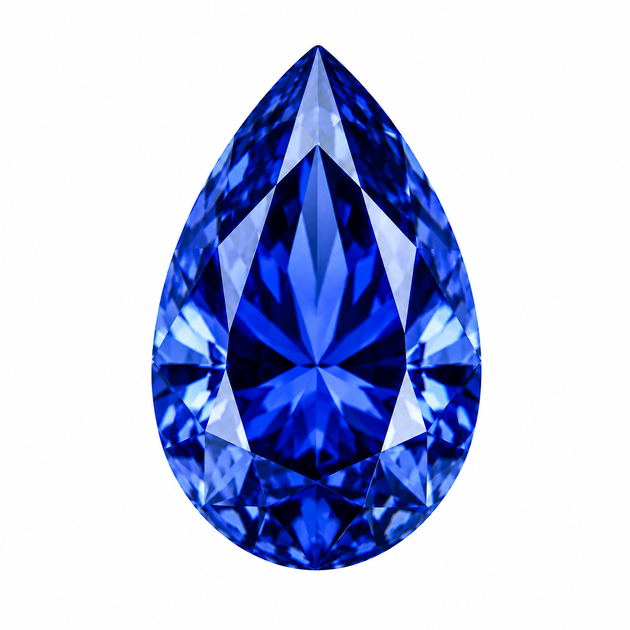 Blue Sapphire Pear Cut Shape September Birthstone 10pcs 4x3mm