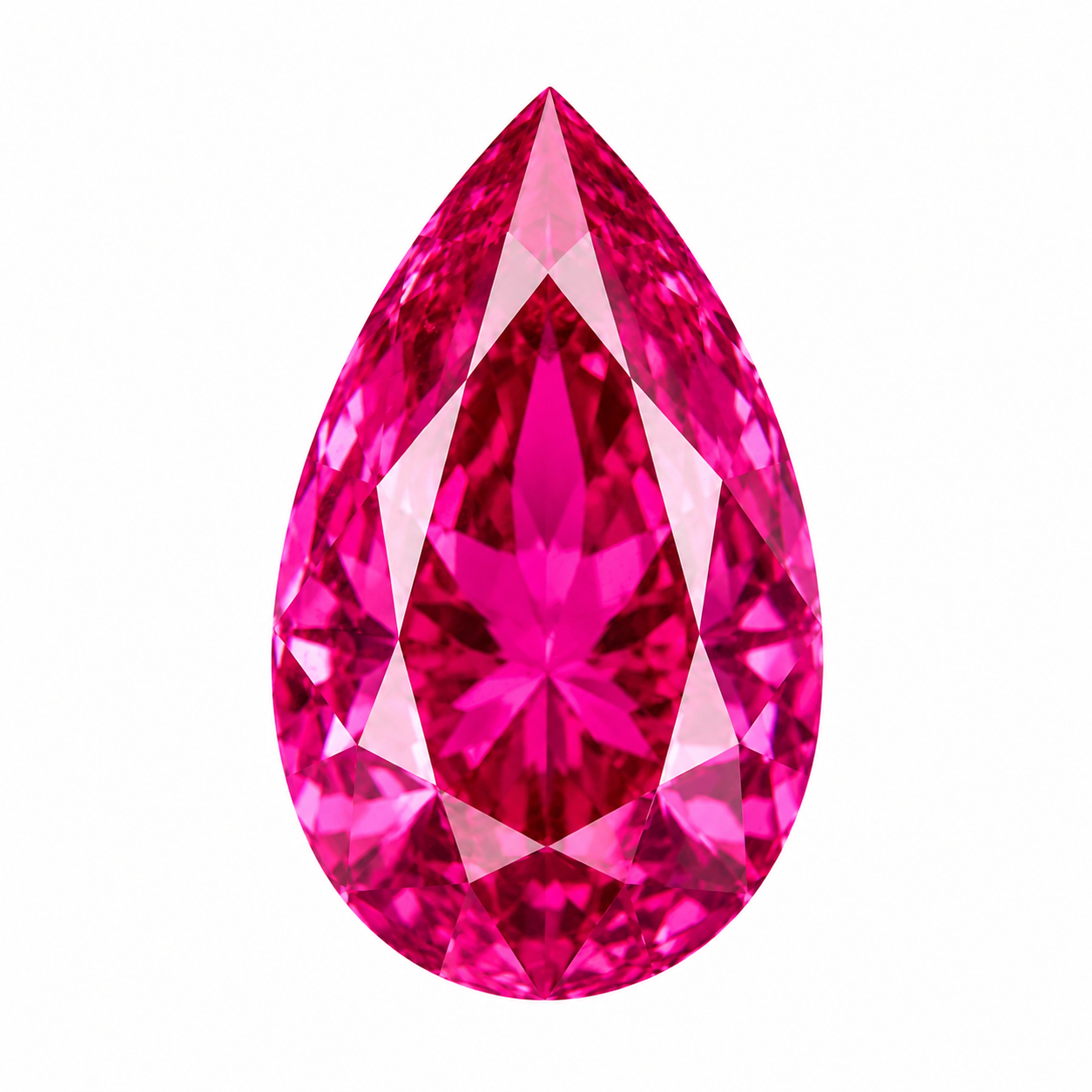 Pink Sapphire Pear Cut Loose Gemstone 6x9 mm, 9 Pieces