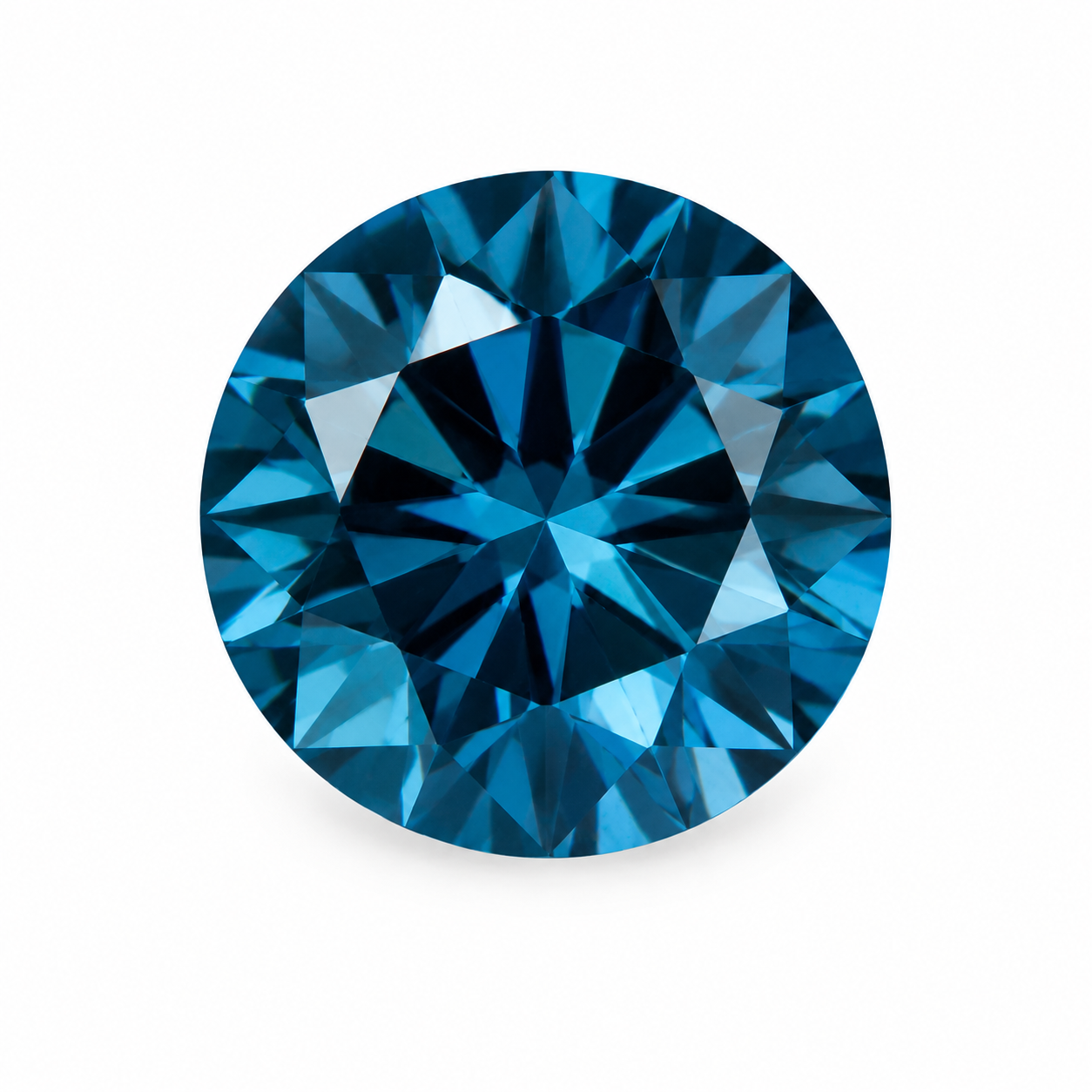 Blue Topaz Round Cut Loose Gemstones, Jewelry Making, 10 Pcs