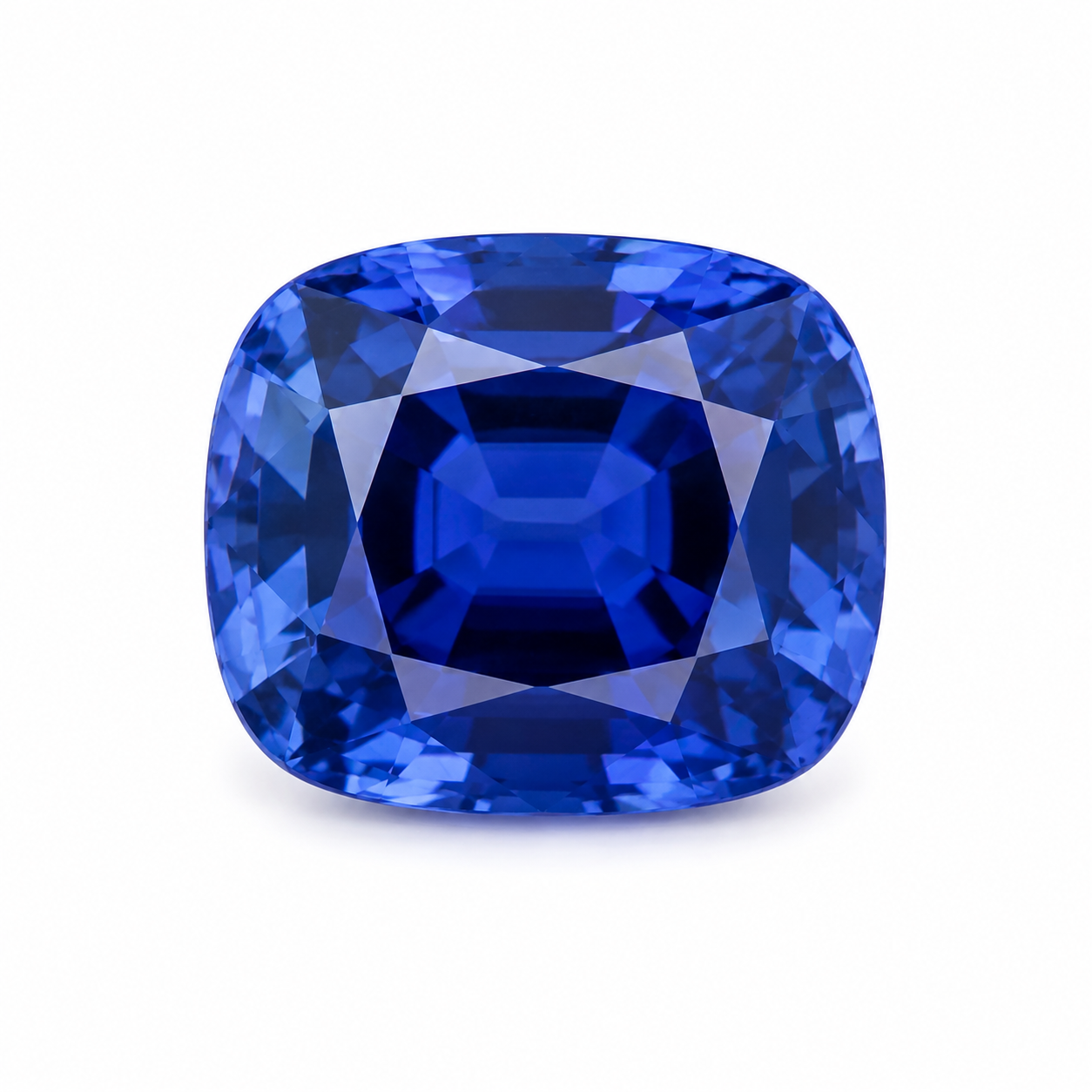 Blue Sapphire Loose Gemstone, Cushion Cut (10x8 MM)