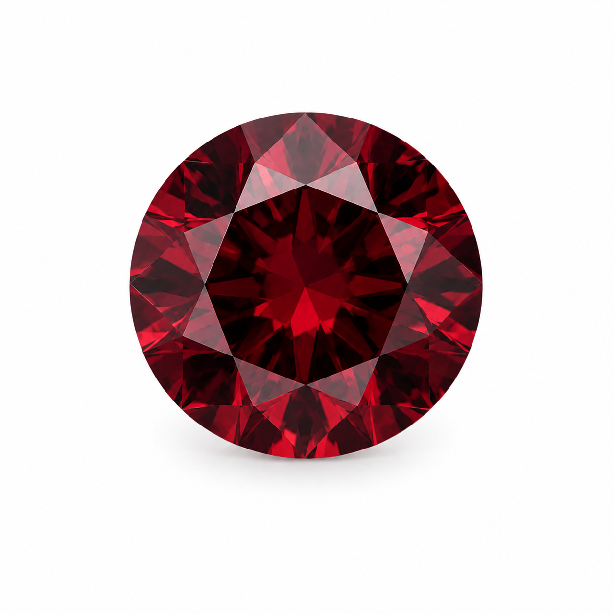 6 Piece Red Garnet Gemstone: Round Loose Cut (2mm-12mm)