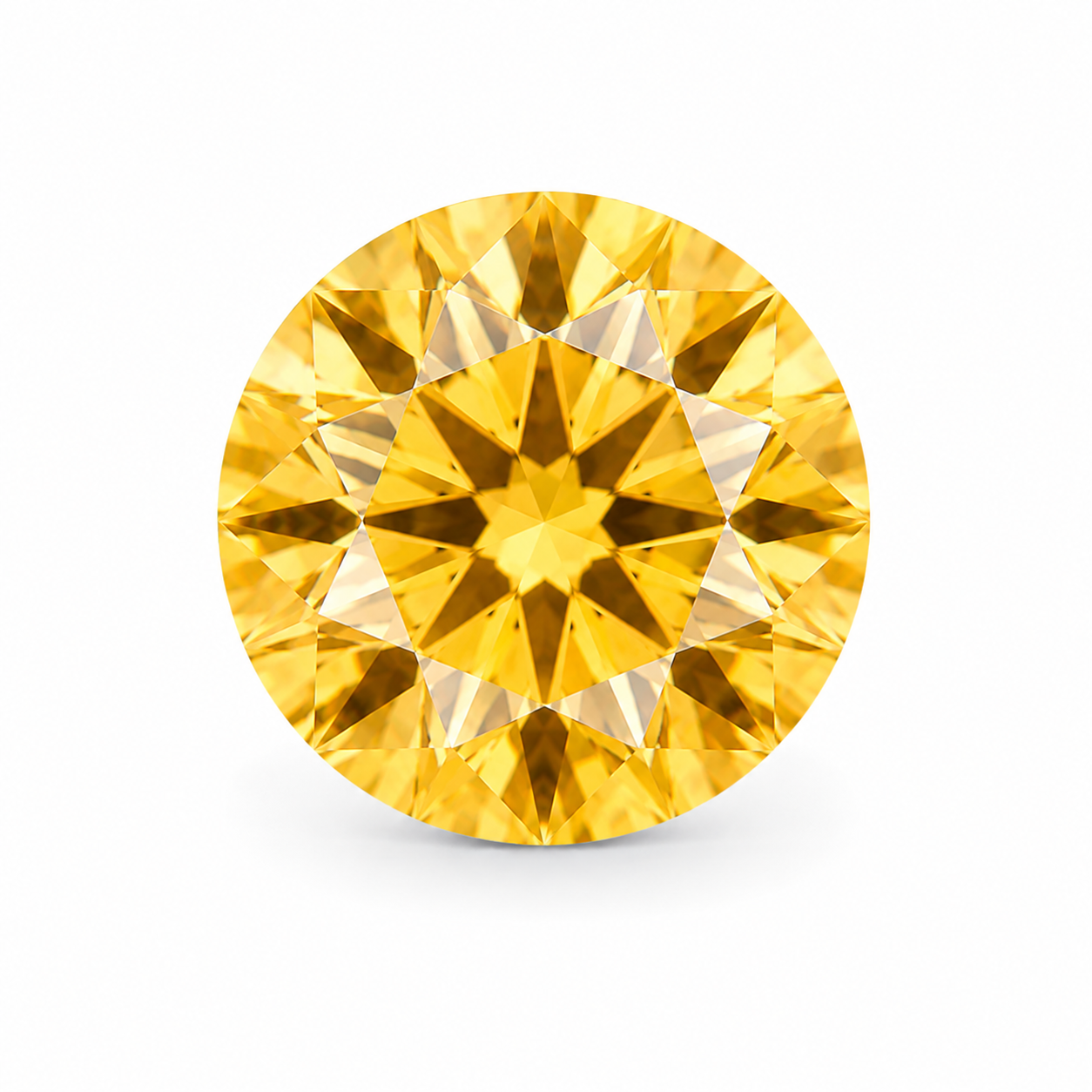 Yellow Citrine Loose Gemstone, 3PCS Round Cut (2-10 mm)