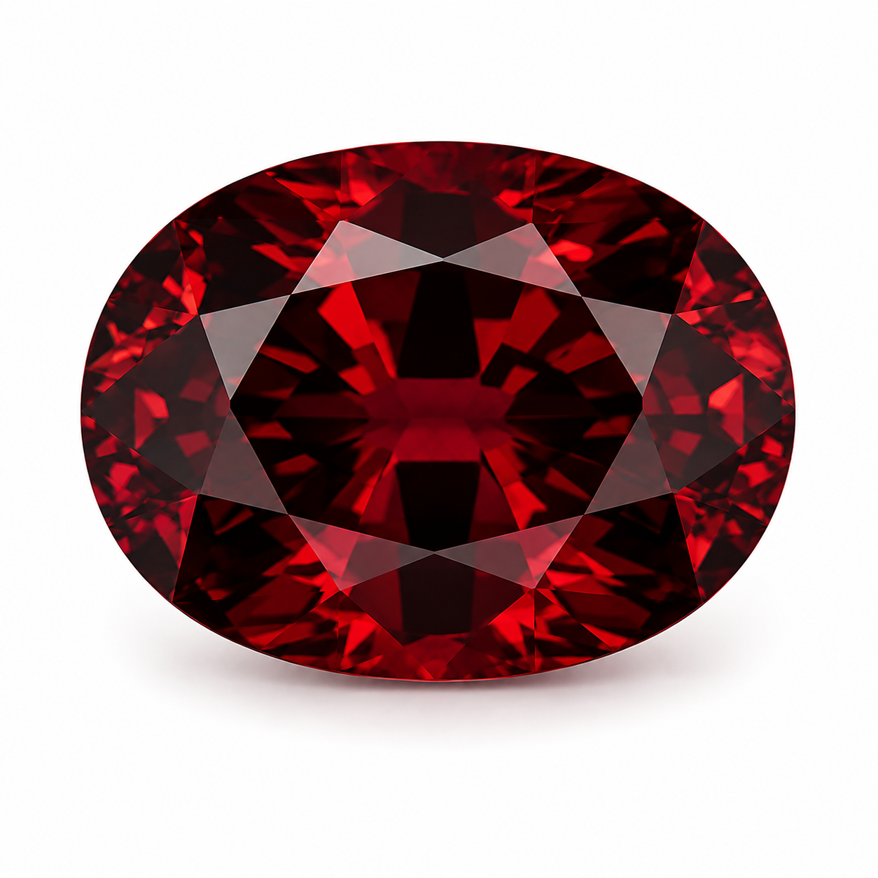 Red Garnet Oval Cut Lot 20pcs January Birthstone