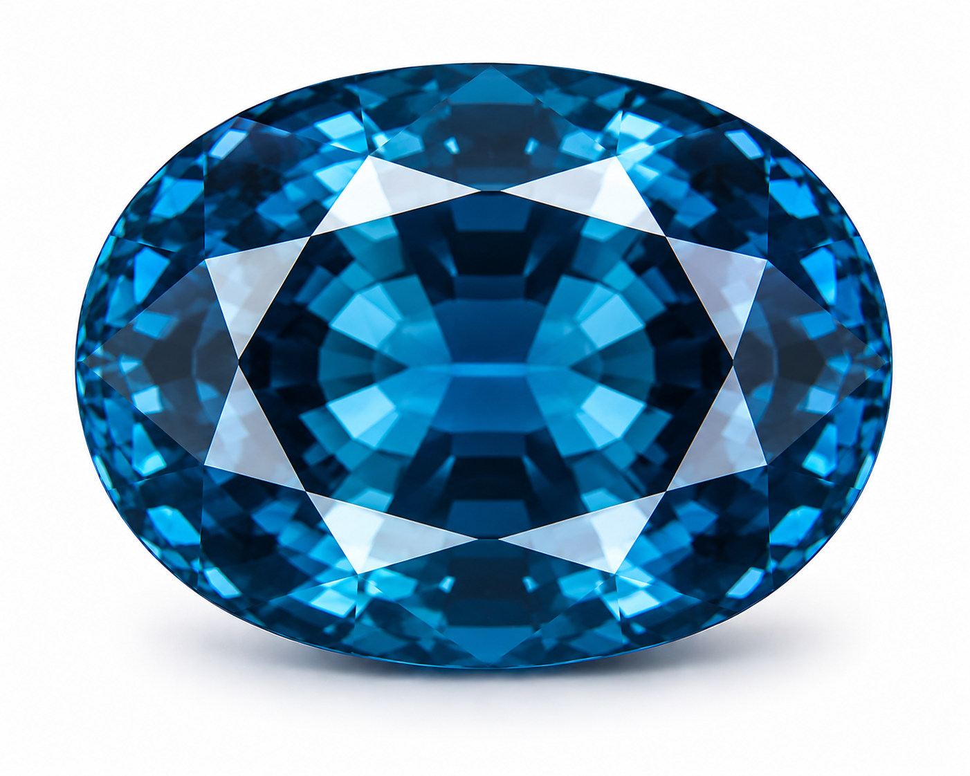 Faceted London Blue Topaz Stone | Oval 5x3mm, Jewelry Making (8 pieces)