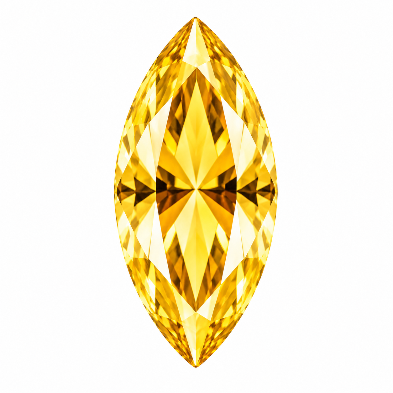 Marquise Cut Citrine Gemstone Lot, Jewelry Making (15 Pcs)
