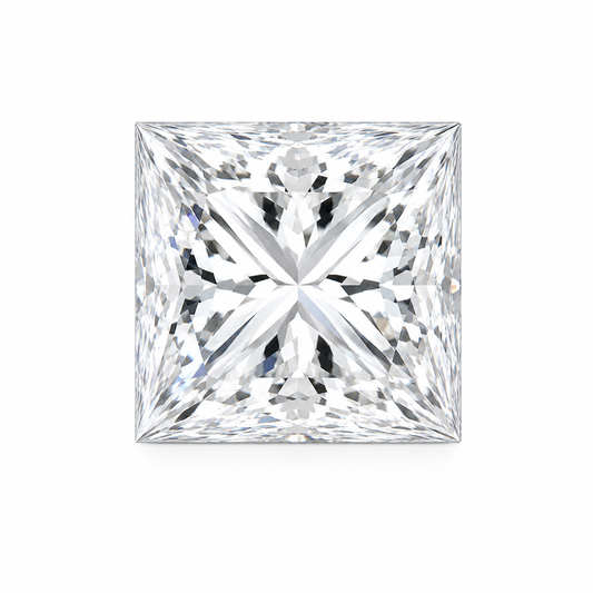 CVD Princess Cut Lab Grown Diamonds: 1.4mm (25 Pcs), EF Clarity