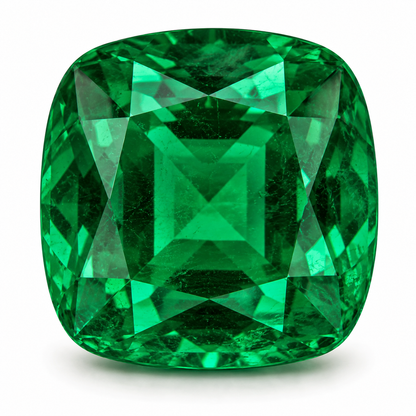 Emerald Gemstone, Cushion Cut (4MM-11MM)