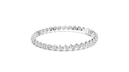 RKC – bracelet en argent Sterling 925 pour femmes, 0,39 ct, Moissanite, plaqué or jaune 14 carats, poids 11,50 g