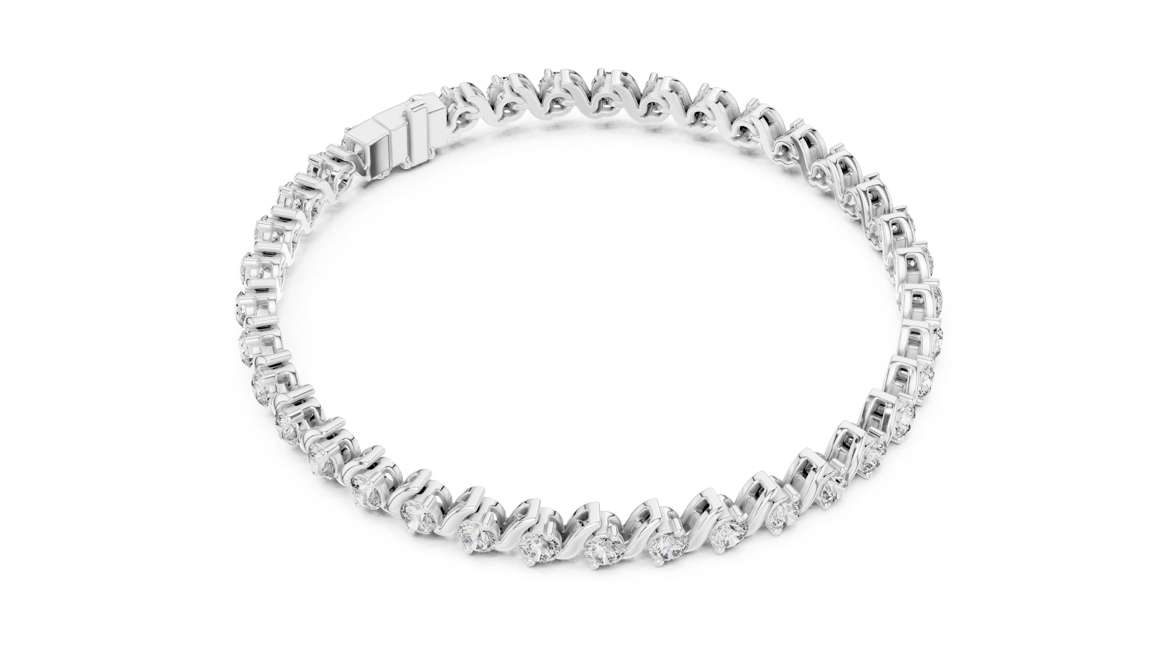 RKC – bracelet en argent Sterling 925 pour femmes, 0,39 ct, Moissanite, plaqué or jaune 14 carats, poids 11,50 g