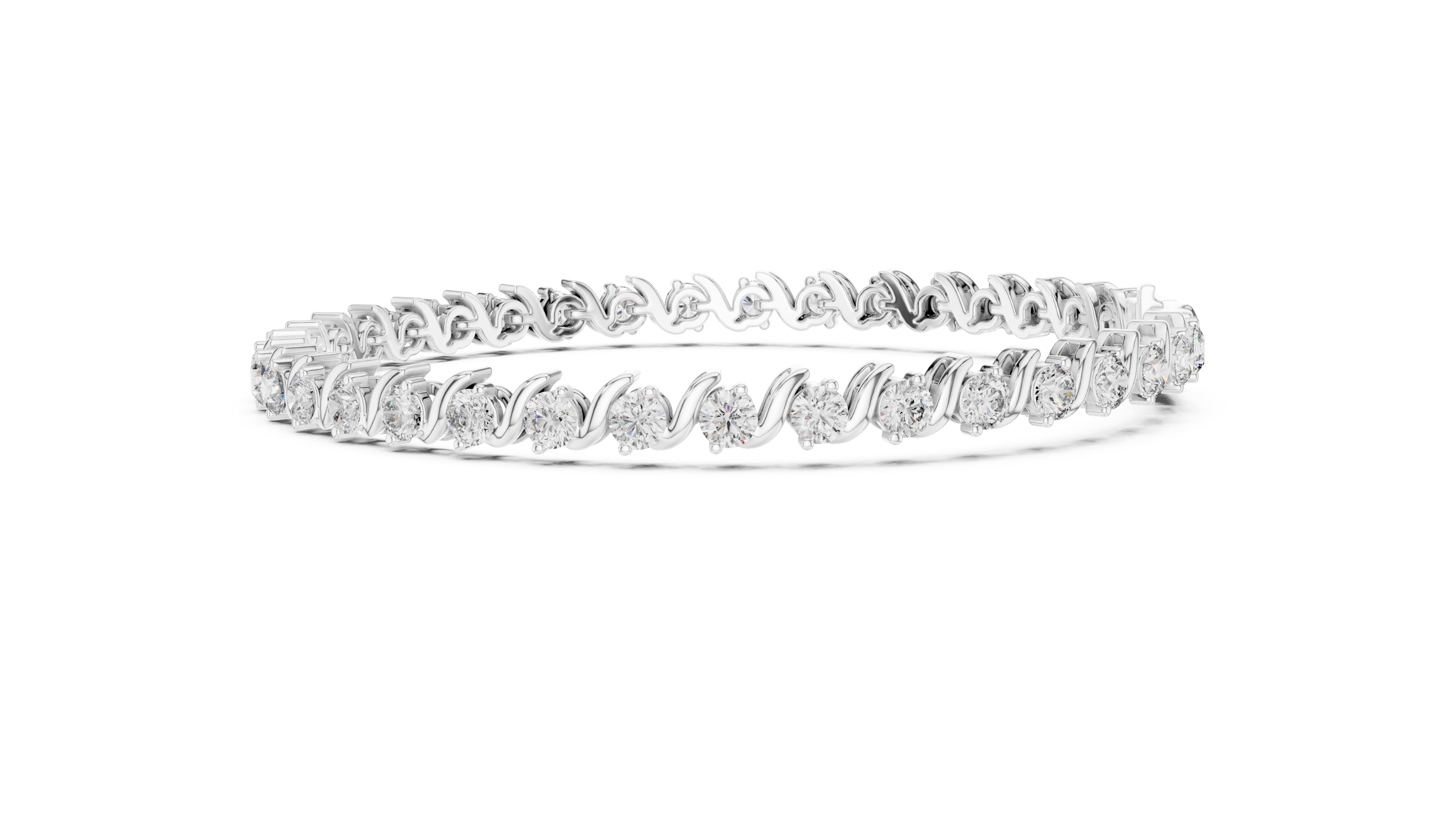 RKC – bracelet en argent Sterling 925 pour femmes, 0,39 ct, Moissanite, plaqué or jaune 14 carats, poids 11,50 g