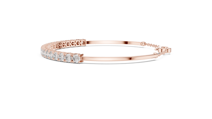 RKC 925 Sterling Silwer 0.39Ct Moissanite Damesarmband 14K Geelgoud Vergulde Wt 11.50gm