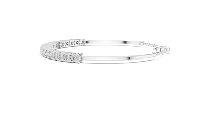 RKC 925 Sterling Silwer 0.39Ct Moissanite Damesarmband 14K Geelgoud Vergulde Wt 11.50gm