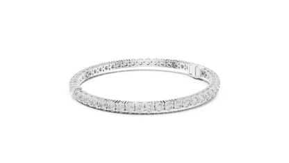 925 Silver Certified Moissanite Tennis Bracelet 14K Gold Plated