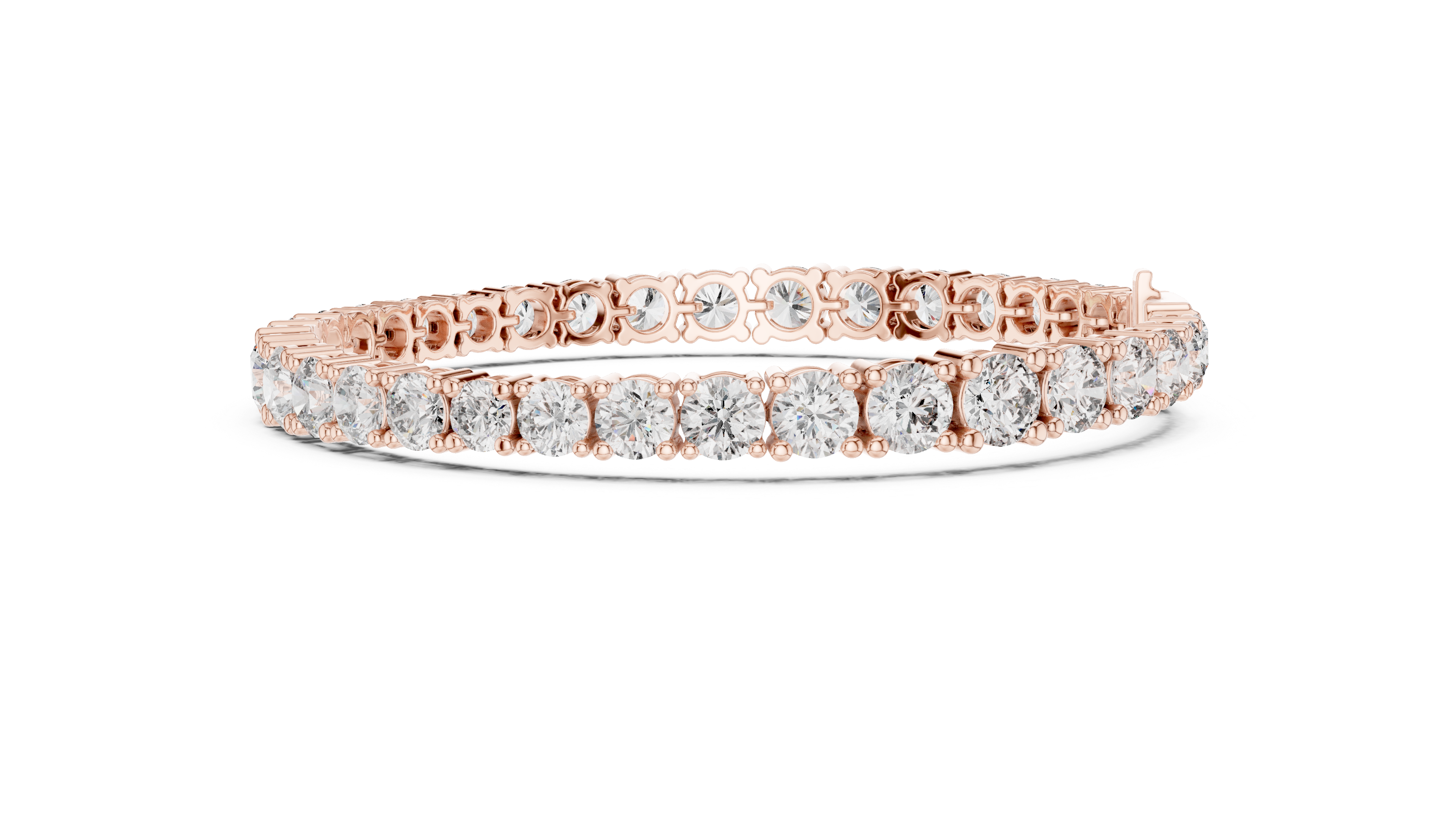 925 Silver Certified Moissanite Tennis Bracelet 14K Gold Plated