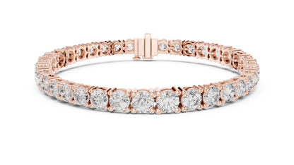 925 Silver Certified Moissanite Tennis Bracelet 14K Gold Plated