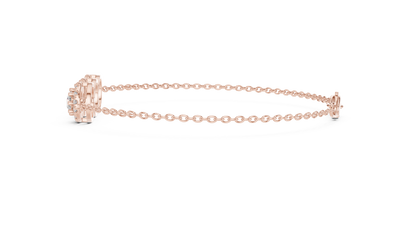 RKC 925 Sterling Silver 0,39Ct Moissanite női karkötő 14K sárga aranyozott, 11,50g