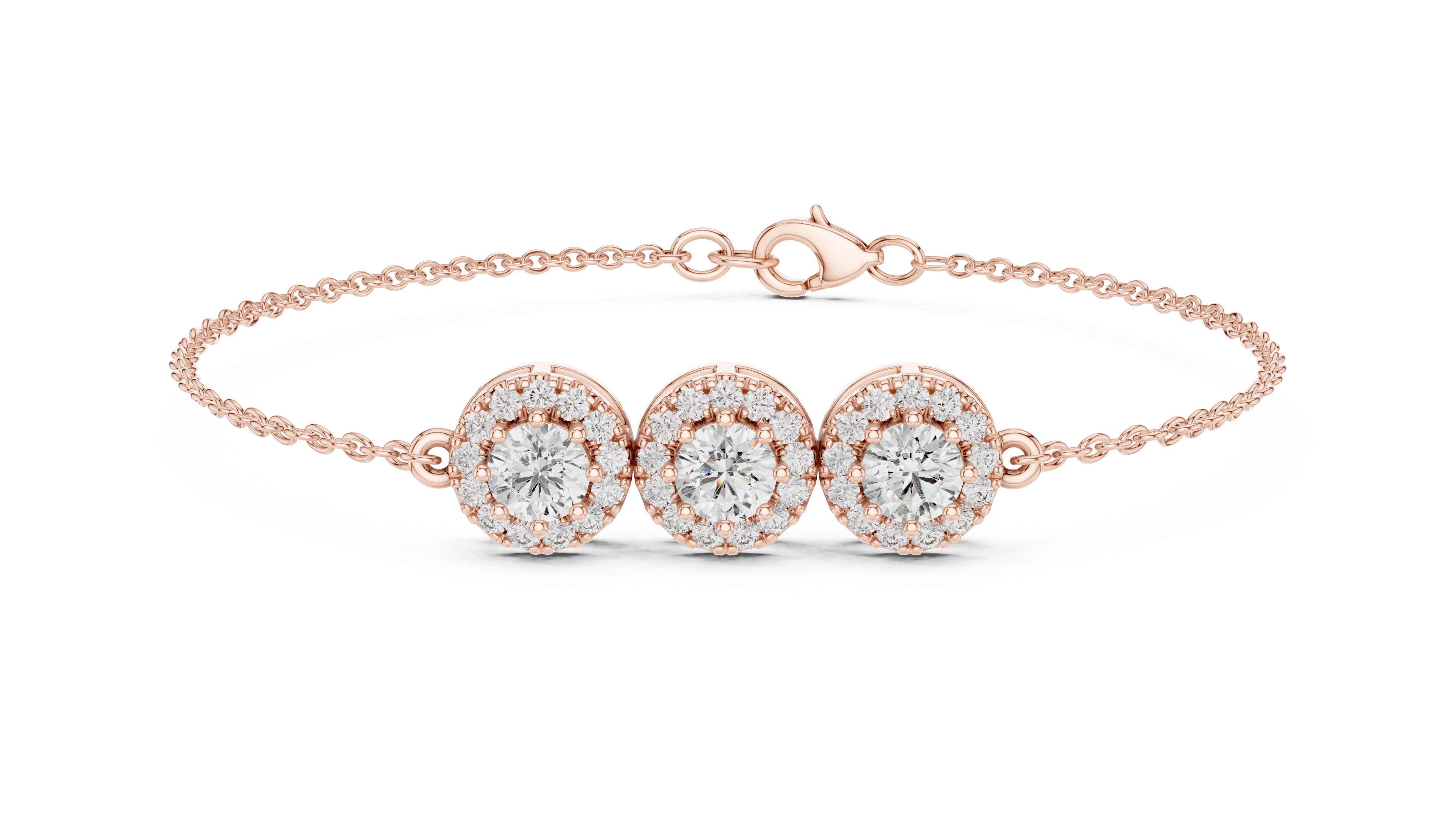 RKC 925 Sterling Silver 0,39Ct Moissanite női karkötő 14K sárga aranyozott, 11,50g
