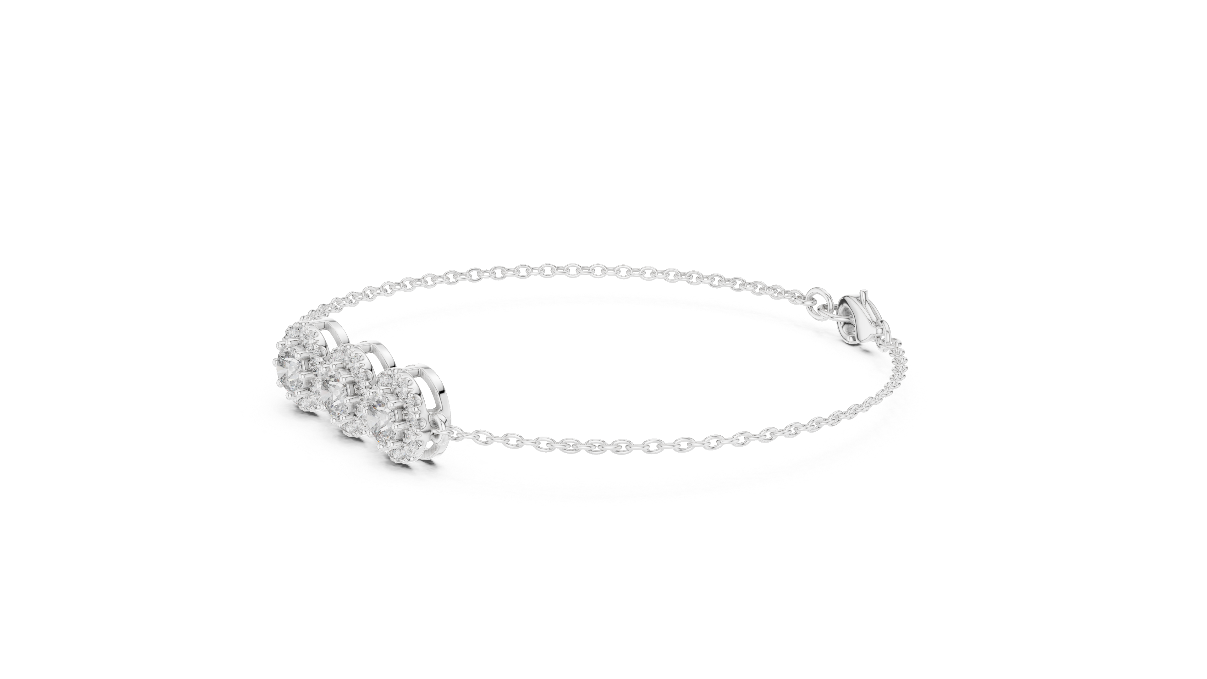 RKC 925 Sterling Silver 0,39Ct Moissanite női karkötő 14K sárga aranyozott, 11,50g