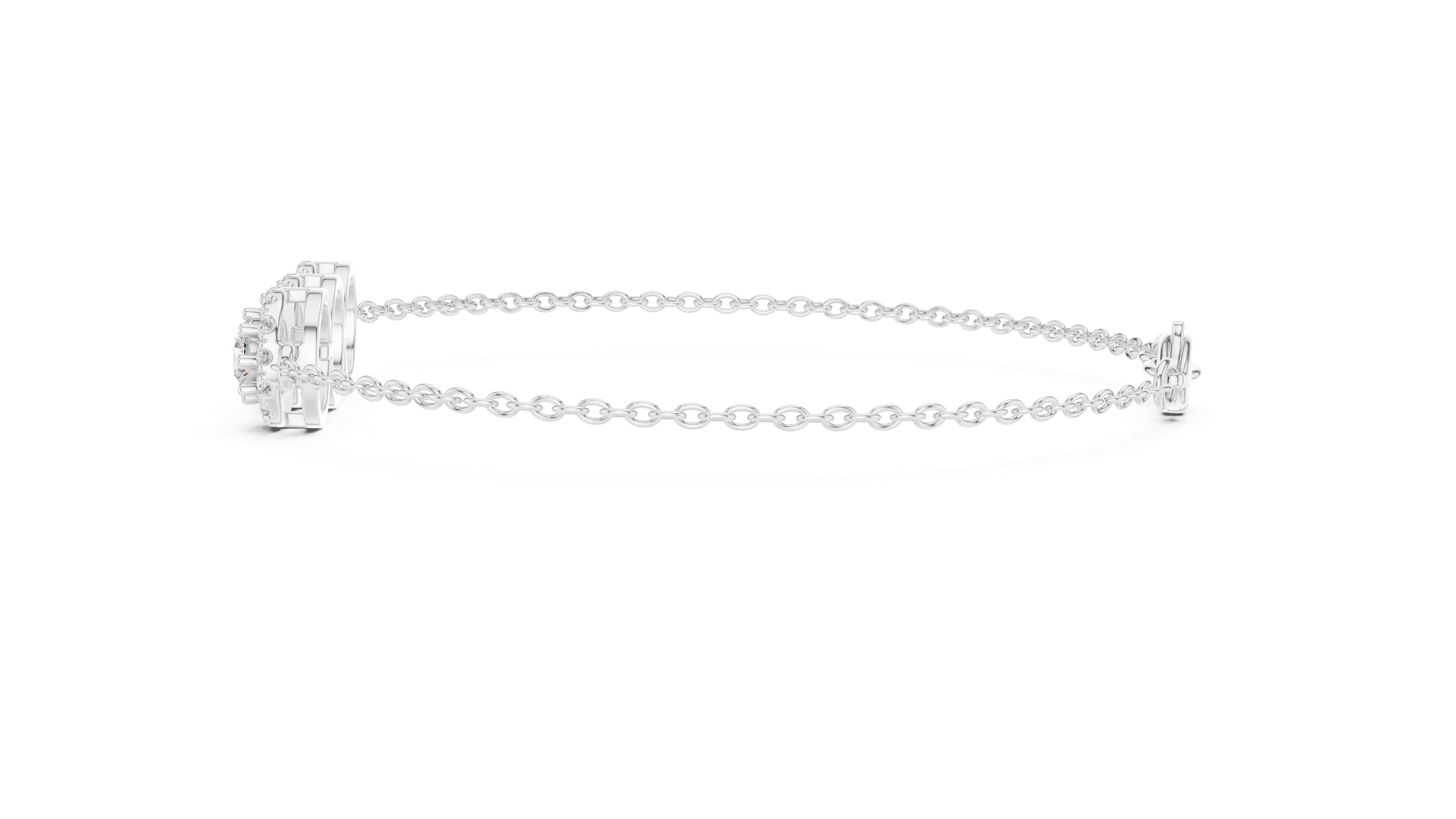 RKC 925 Sterling Silver 0,39Ct Moissanite női karkötő 14K sárga aranyozott, 11,50g