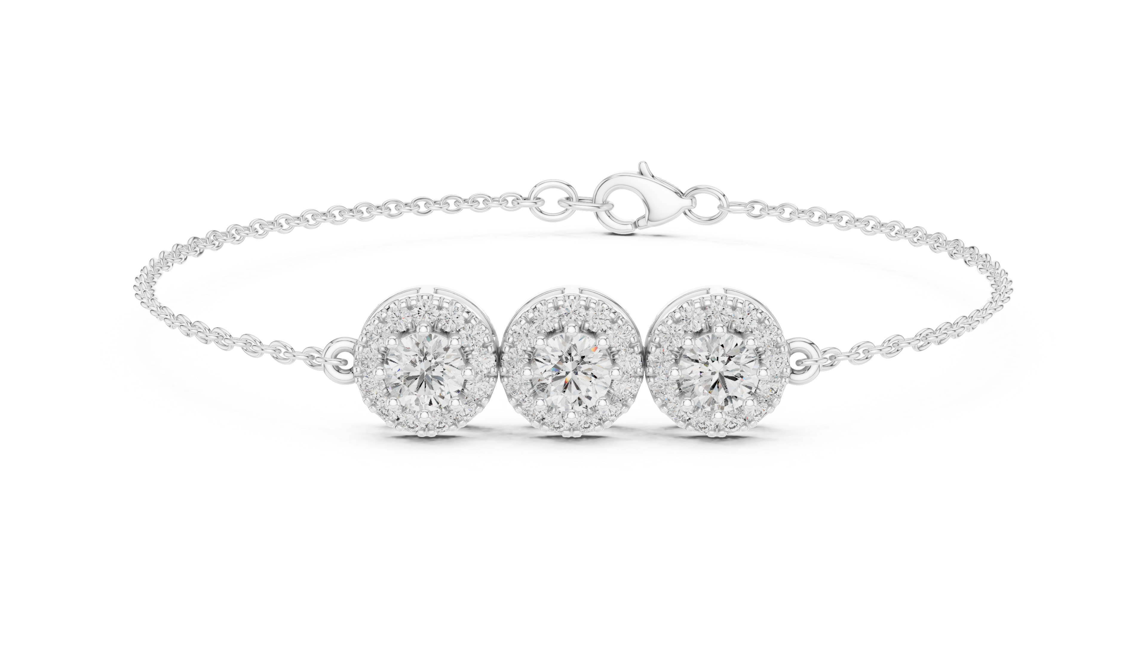 RKC 925 Sterling Silver 0,39Ct Moissanite női karkötő 14K sárga aranyozott, 11,50g