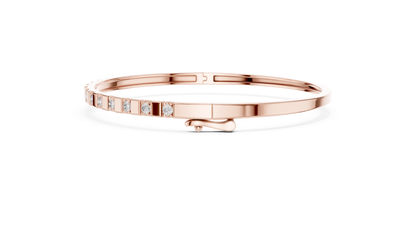 RKC 925 Perak Murni 0,39Ct Gelang Wanita Moissanite 14K Berlapis Emas Kuning Berat 11,50gm