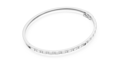 RKC 925 Perak Murni 0,39Ct Gelang Wanita Moissanite 14K Berlapis Emas Kuning Berat 11,50gm