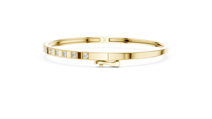 RKC 925 Perak Murni 0,39Ct Gelang Wanita Moissanite 14K Berlapis Emas Kuning Berat 11,50gm