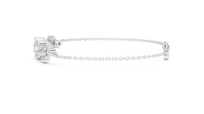 RKC 925 Sterling Silver 0,39Ct Moissanite női karkötő 14K sárga aranyozott, 11,50g