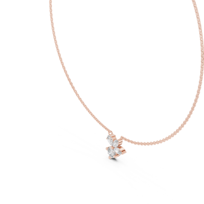 925 Silver Multi-Shape Moissanite Pendant 14K Gold Plated