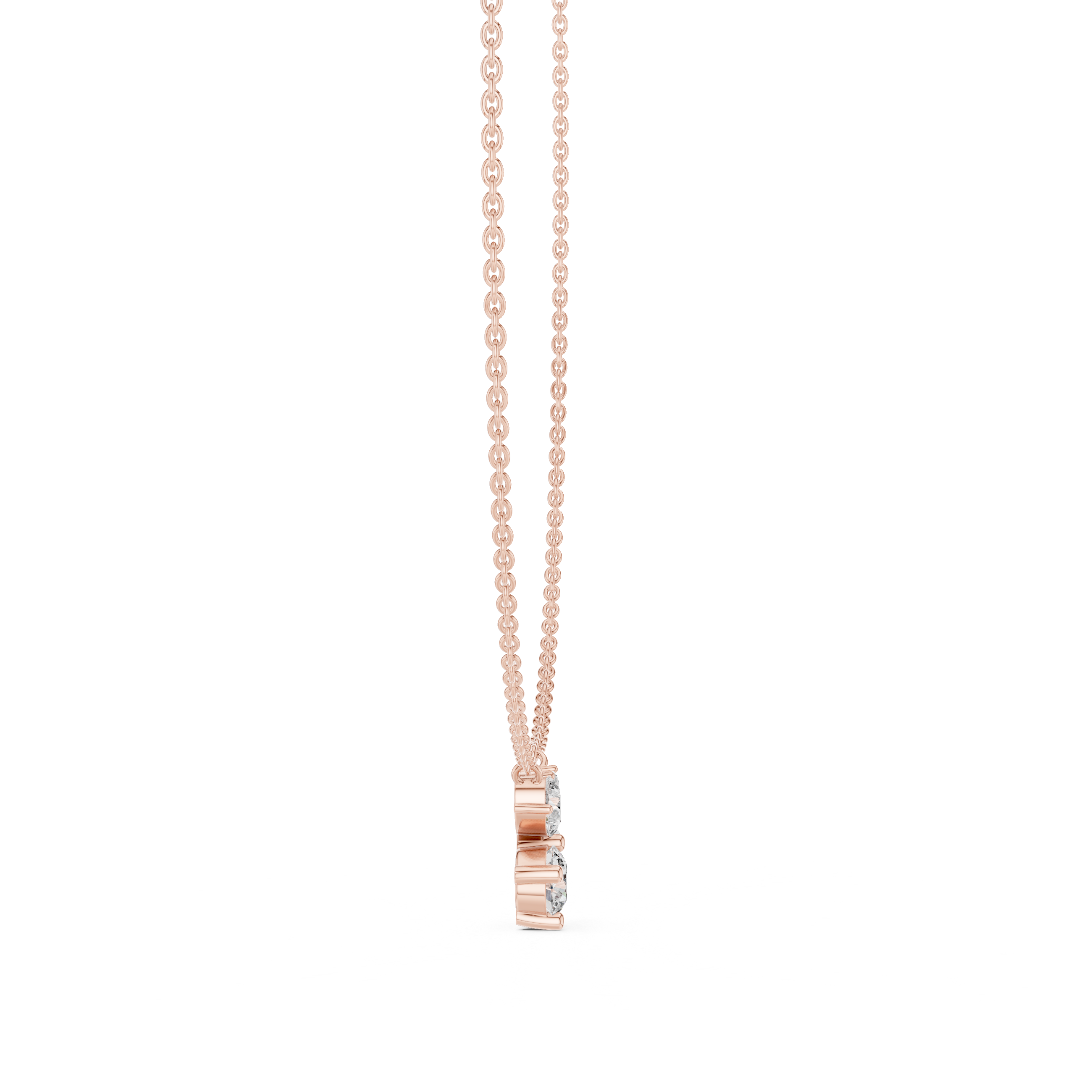925 Silver Multi-Shape Moissanite Pendant 14K Gold Plated