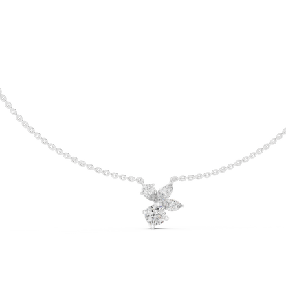 925 Silver Multi-Shape Moissanite Pendant 14K Gold Plated