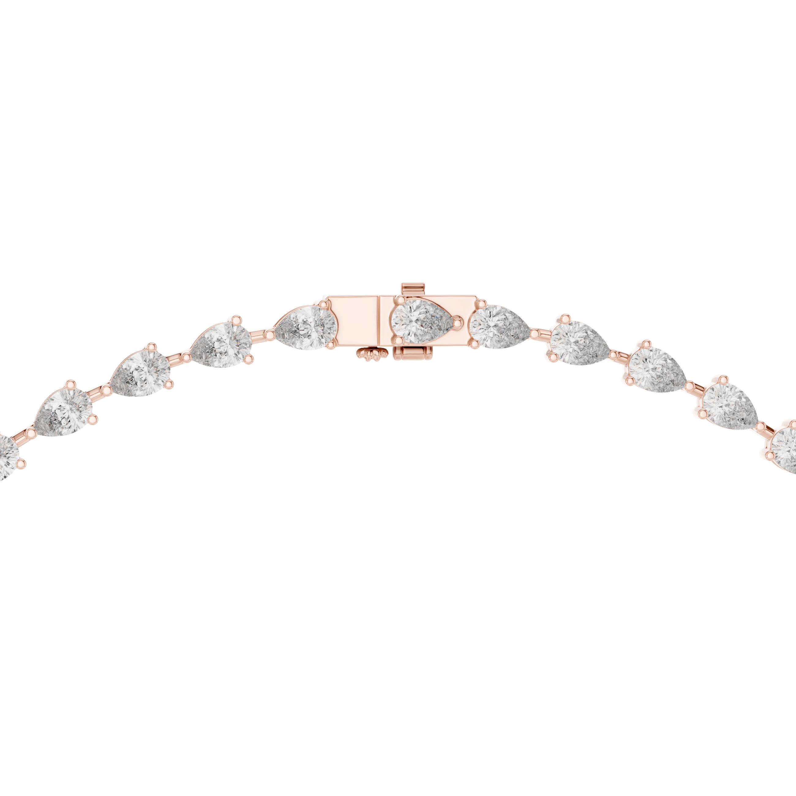 925 Silver Moissanite Lariat Drop Tennis Necklace 14k Gold Plated
