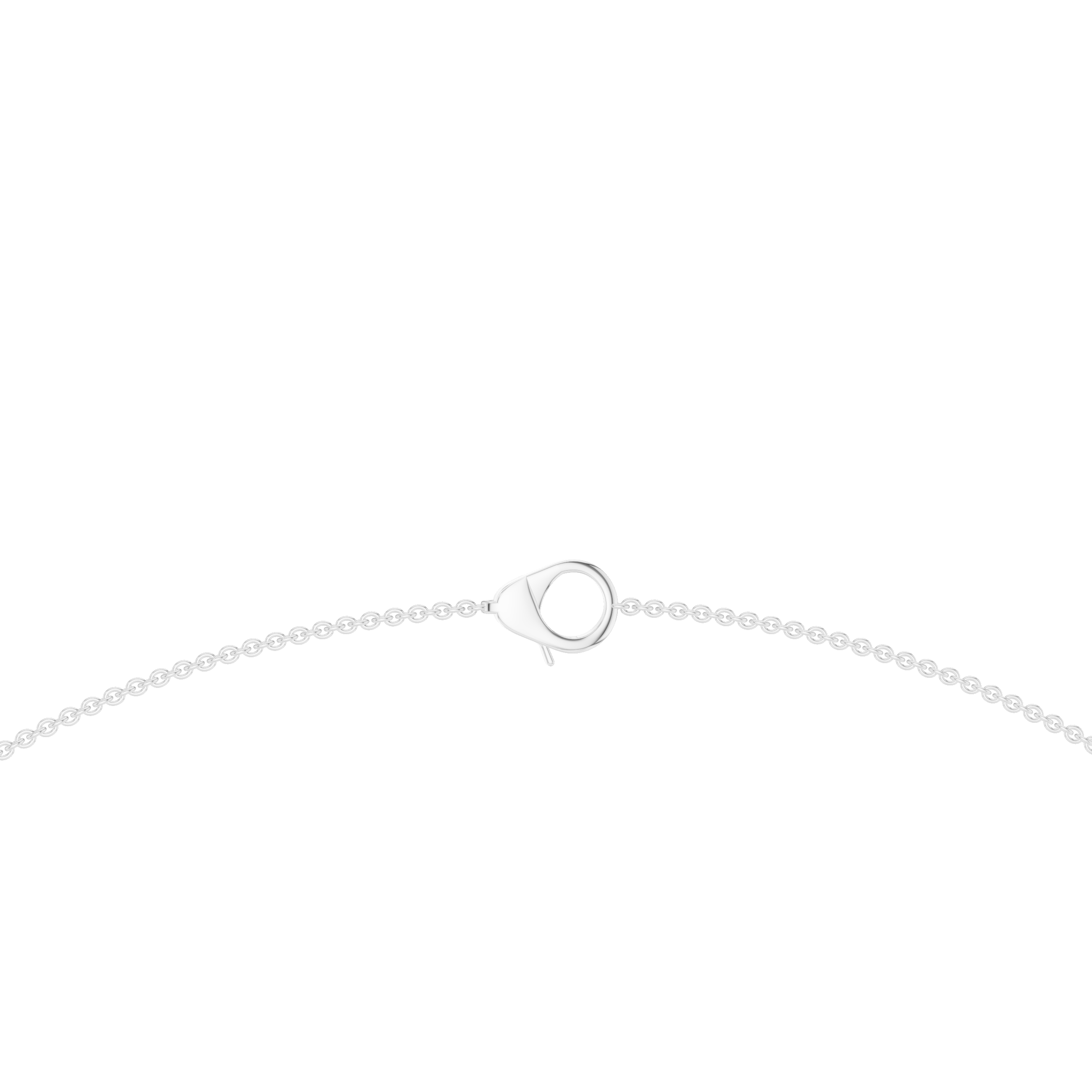 925 Silver Moissanite Station Chain Necklace 14k Gold Plated
