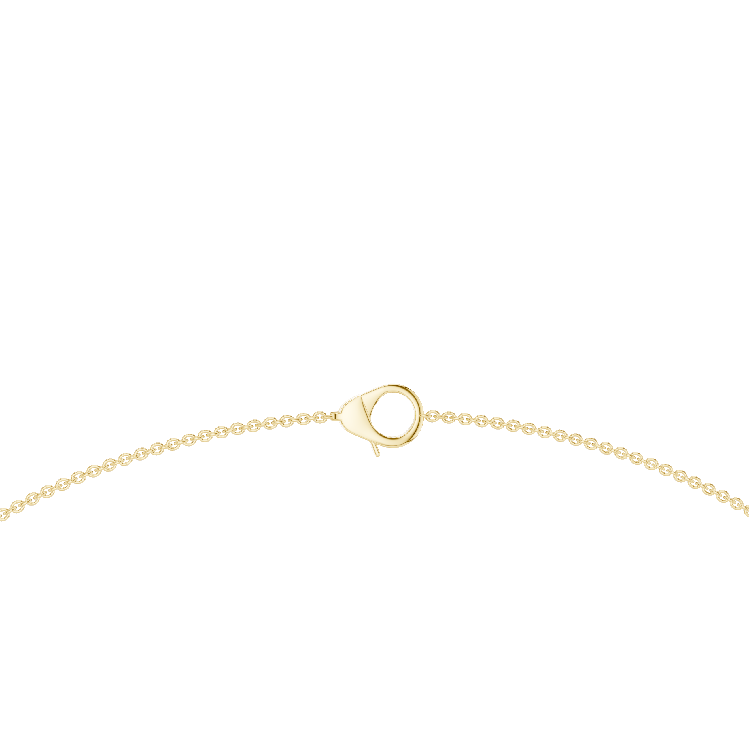 925 Silver Moissanite Station Chain Necklace 14k Gold Plated