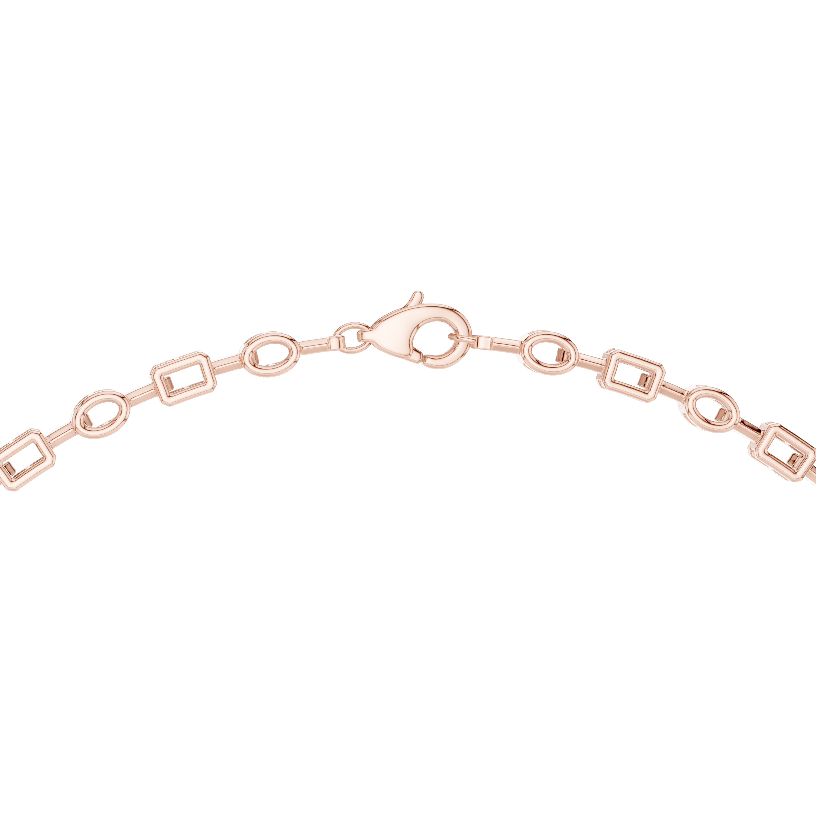 925 Silver Mixed Cut Moissanite Drop Tennis Necklace 14k Gold Plated