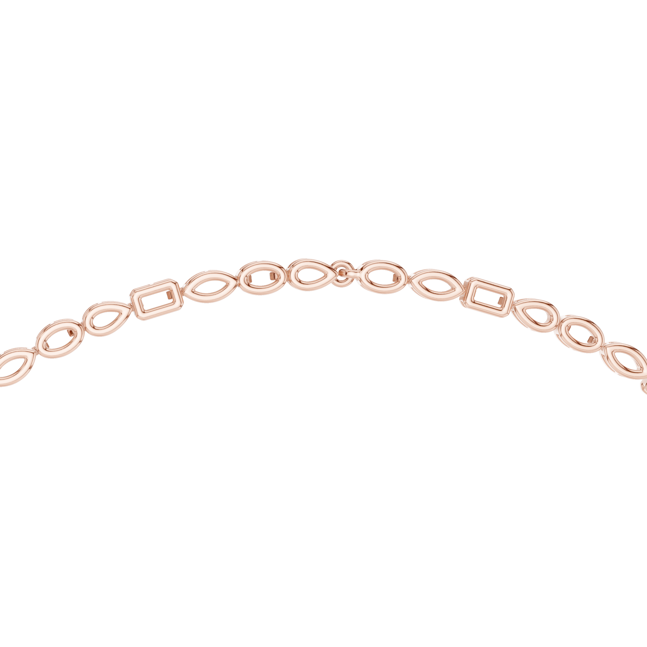 925 Silver Moissanite Geometric Drop Necklace 14k Gold Plated