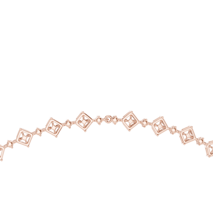 925 Silver Moissanite Mixed-Cut Halo Drop Necklace 14k Gold Plated
